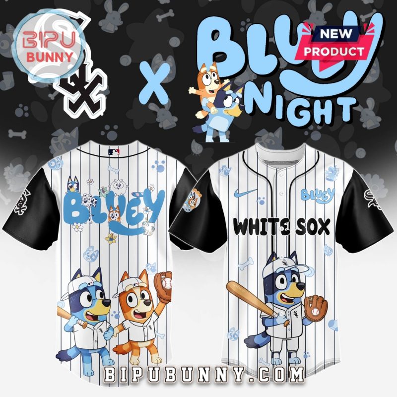 Chicago White Sox MLB x Bluey And Bingo Baseball Jersey