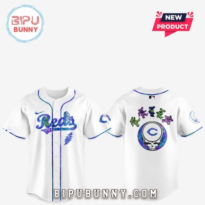 Cincinnati Reds 2025 Grateful Dead Night Baseball Jersey
