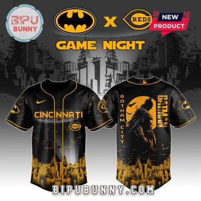 Cincinnati Reds MLB x Batman Game Night Baseball Jersey