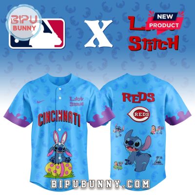 Cincinnati Reds MLB x Lilo and Stitch Baseball Jersey