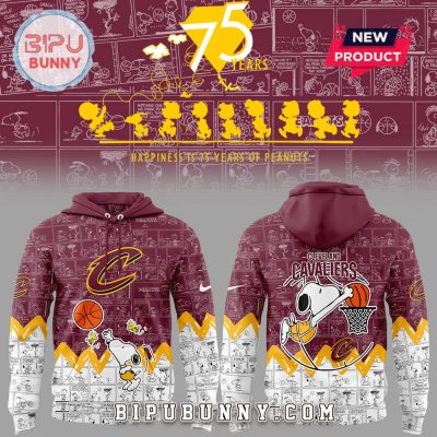 Cleveland Cavaliers Anniversary of Peanuts Hoodie And Pants