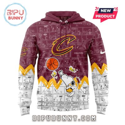 Cleveland Cavaliers Anniversary of Peanuts Hoodie And Pants