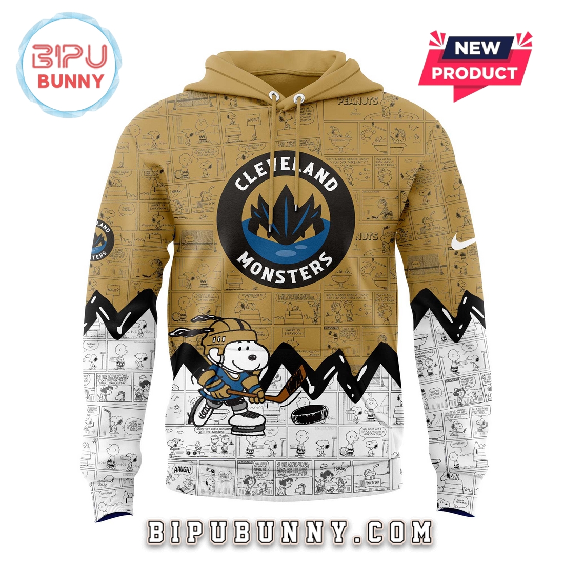 Cleveland Monsters 75th Anniversary Peanuts Hoodie And Pants Cleveland Monsters 75th Anniversary Peanuts Hoodie And Pants