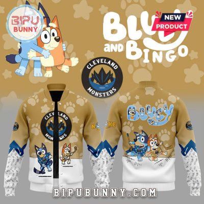 Cleveland Monsters Bluey and Bingo Baseball Jacket