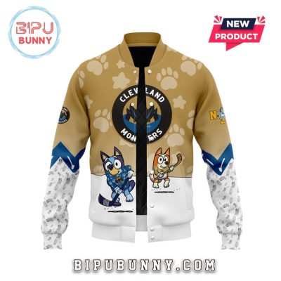 Cleveland Monsters Bluey and Bingo Baseball Jacket