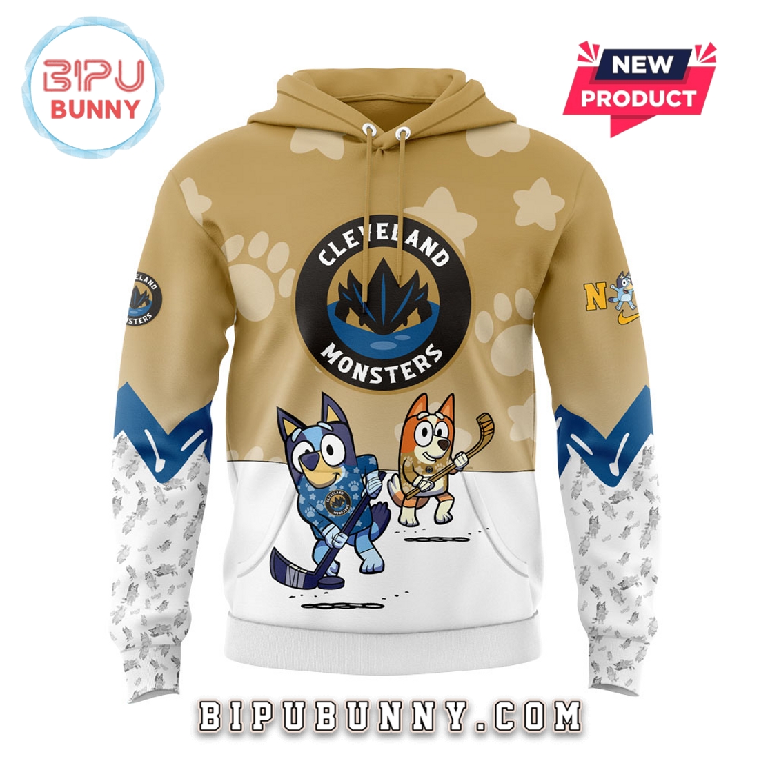 Cleveland Monsters Bluey and Bingo Hoodie And Pants Cleveland Monsters Bluey and Bingo Hoodie And Pants