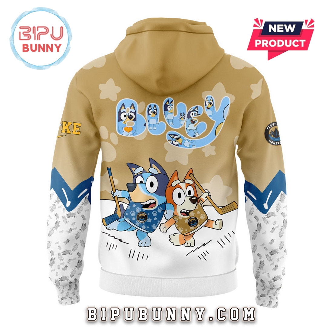 Cleveland Monsters Bluey and Bingo Hoodie And Pants Cleveland Monsters Bluey and Bingo Hoodie And Pants