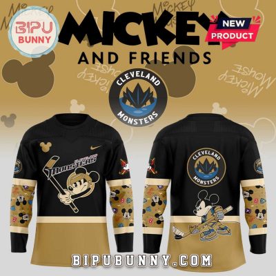 Cleveland Monsters Mickey & Friends Hockey Jersey