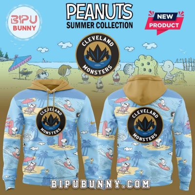 Cleveland Monsters Peanuts Summer Hoodie And Pants