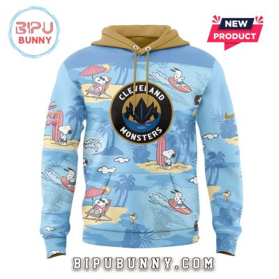 Cleveland Monsters Peanuts Summer Hoodie And Pants