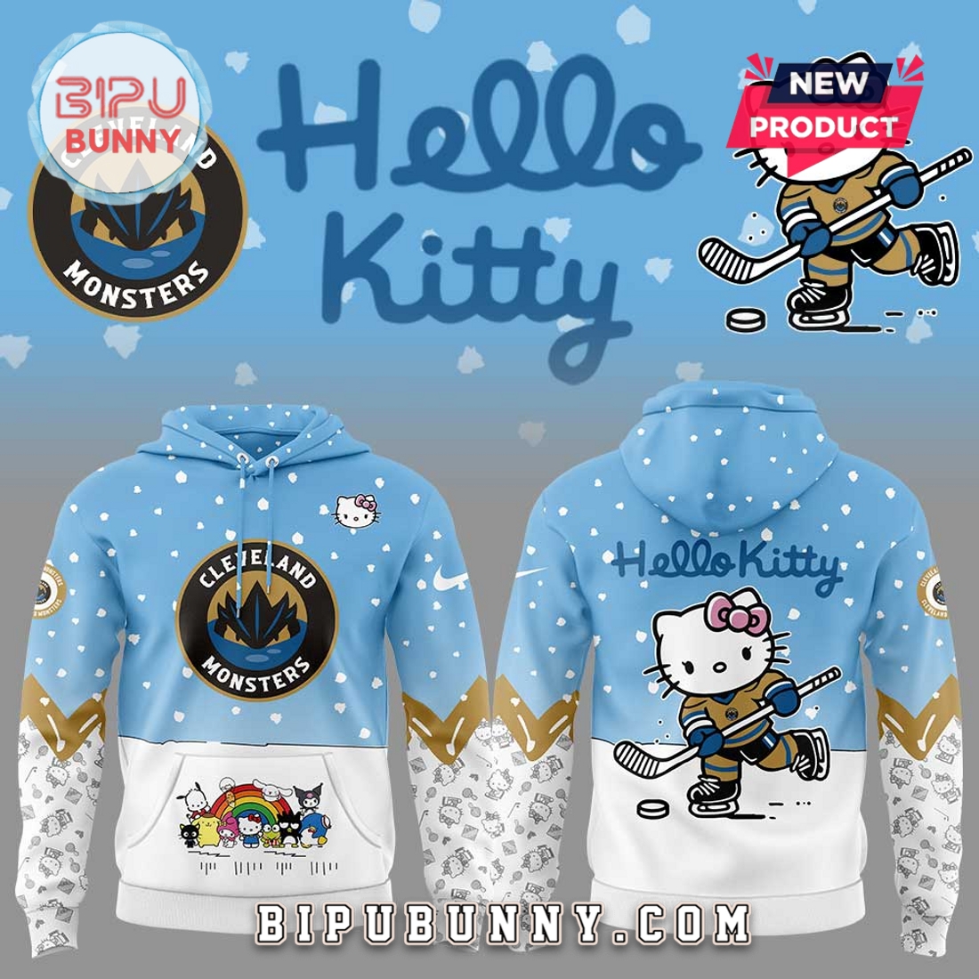Cleveland Monsters x Hello Kitty Hoodie And Pants Cleveland Monsters x Hello Kitty Hoodie And Pants