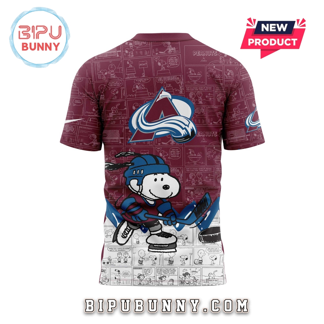Colorado Avalanche Anniversary of Peanuts 2025 Hoodie Colorado Avalanche Anniversary of Peanuts 2025 Hoodie