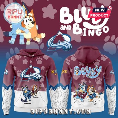 Colorado Avalanche Bluey and Bingo Hoodie And Pants