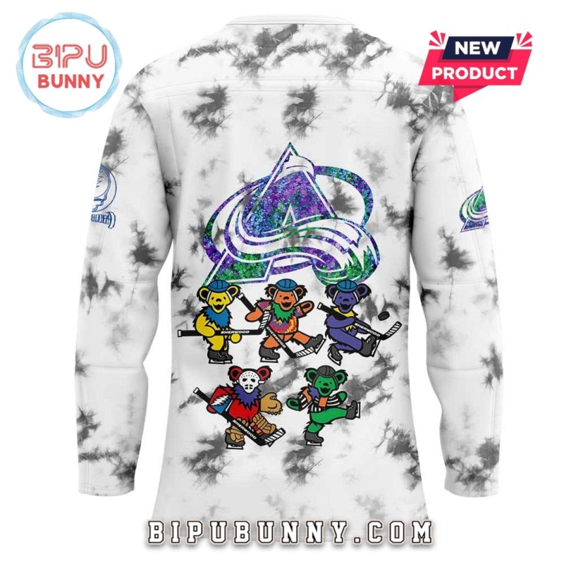 Colorado Avalanche Grateful Dead Night Hockey Jersey
