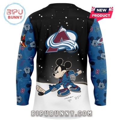 Colorado Avalanche Mickey & Friends Hockey Jersey