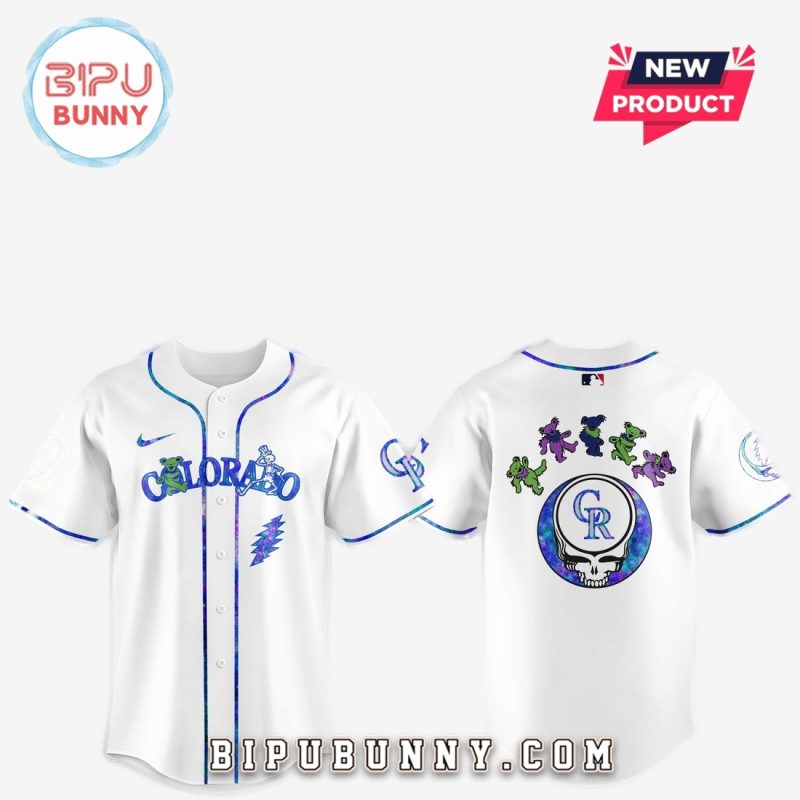 Colorado Rockies 2025 Grateful Dead Night Baseball Jersey