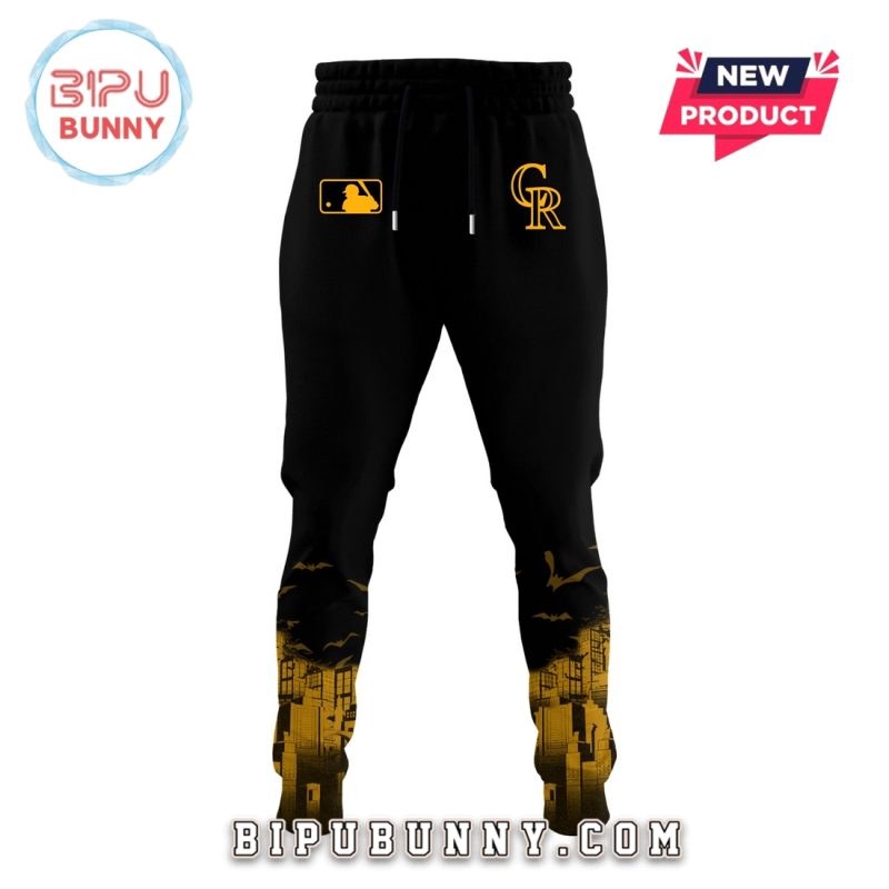 Colorado Rockies MLB x Batman Game Night Hoodie And Pants