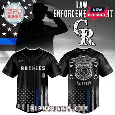 Colorado Rockies MLB x Law Enforcement Night Baseball Jersey