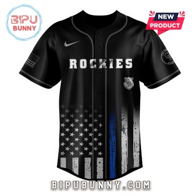 Colorado Rockies MLB x Law Enforcement Night Baseball Jersey