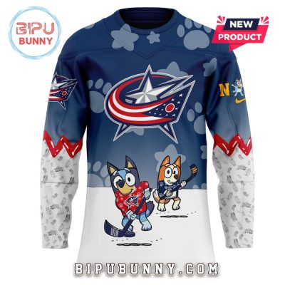 Columbus Blue Jackets Bluey and Bingo Hockey Jersey
