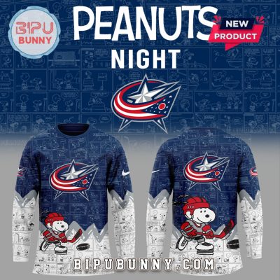 Columbus Blue Jackets Peanuts Night 2025 Hockey Jersey