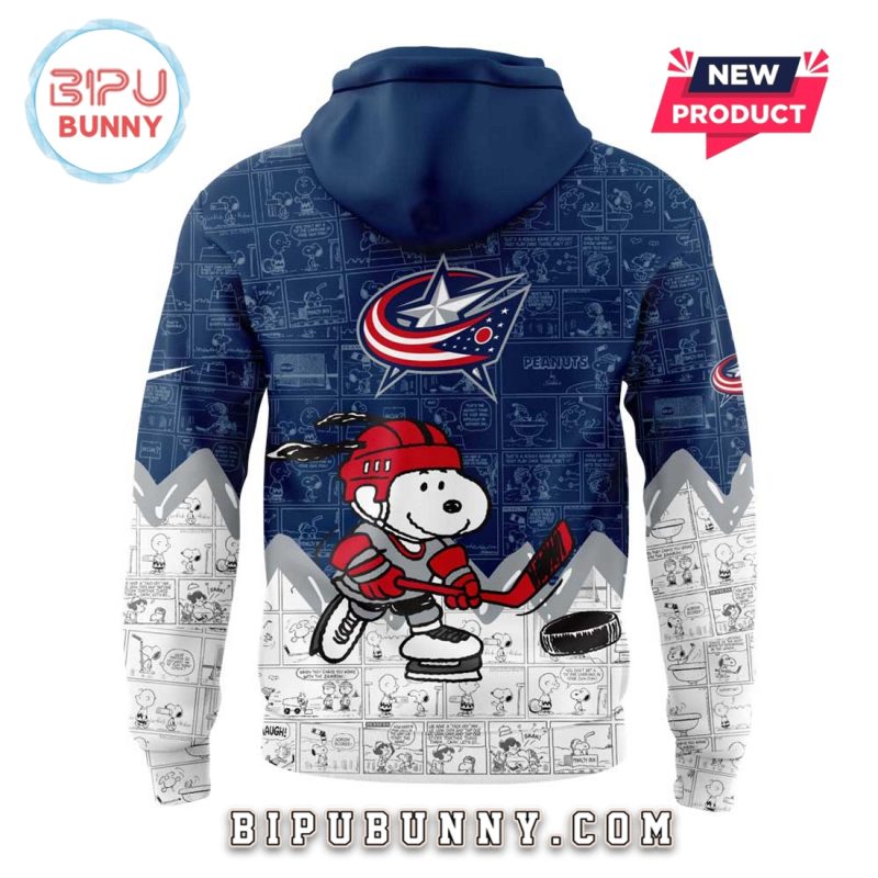 Columbus Blue Jackets Peanuts Night Hoodie And Pants