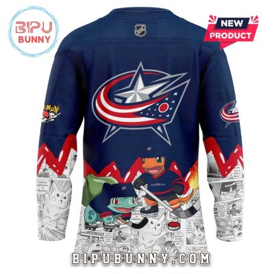 Columbus Blue Jackets x Pokémon Hockey Jersey