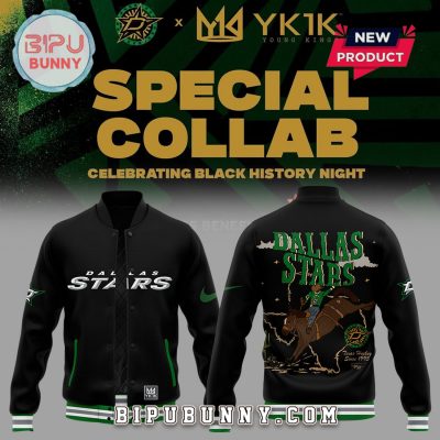 Dallas Stars Black History Night Baseball Jacket