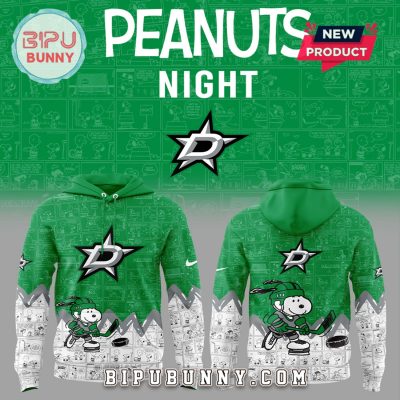Dallas Stars Peanuts Night 2025 Hoodie And Pants