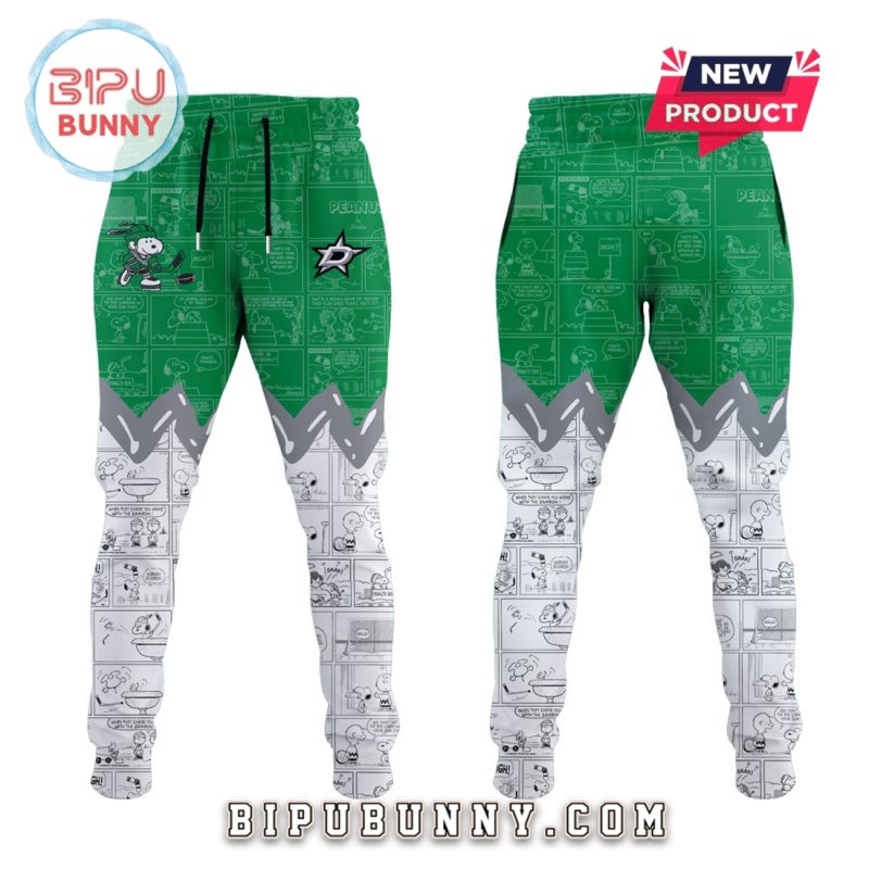 Dallas Stars Peanuts Night 2025 Hoodie And Pants