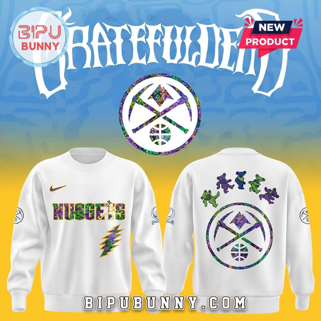 Denver Nuggets Grateful Dead Night 2025 Hoodie Denver Nuggets Grateful Dead Night 2025 Hoodie