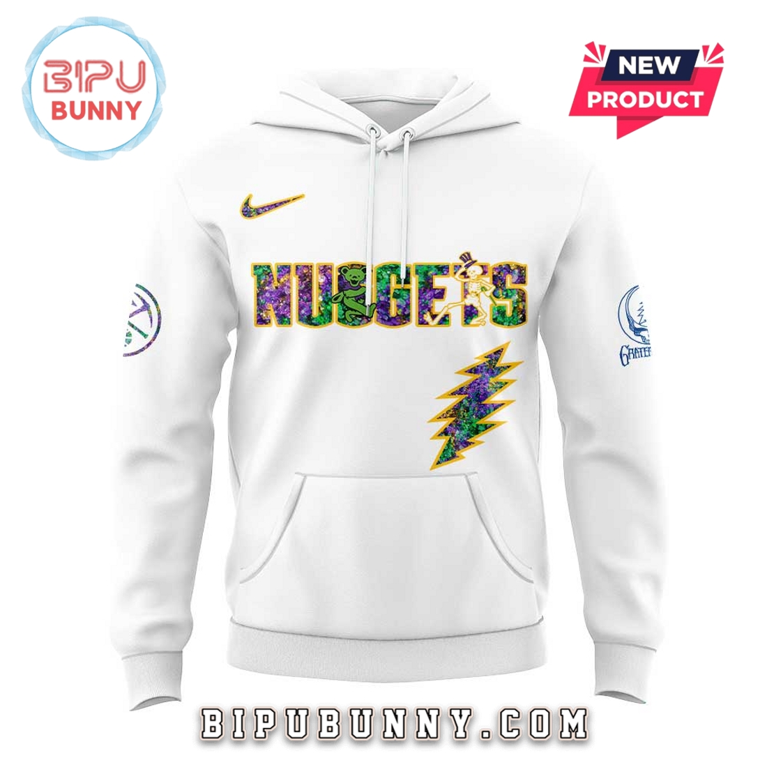 Denver Nuggets Grateful Dead Night Hoodie And Pants Denver Nuggets Grateful Dead Night Hoodie And Pants