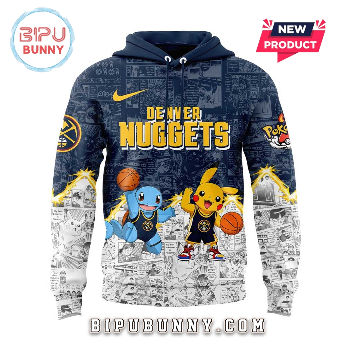 Denver Nuggets x Pokémon 2025 Hoodie Denver Nuggets x Pokémon 2025 Hoodie