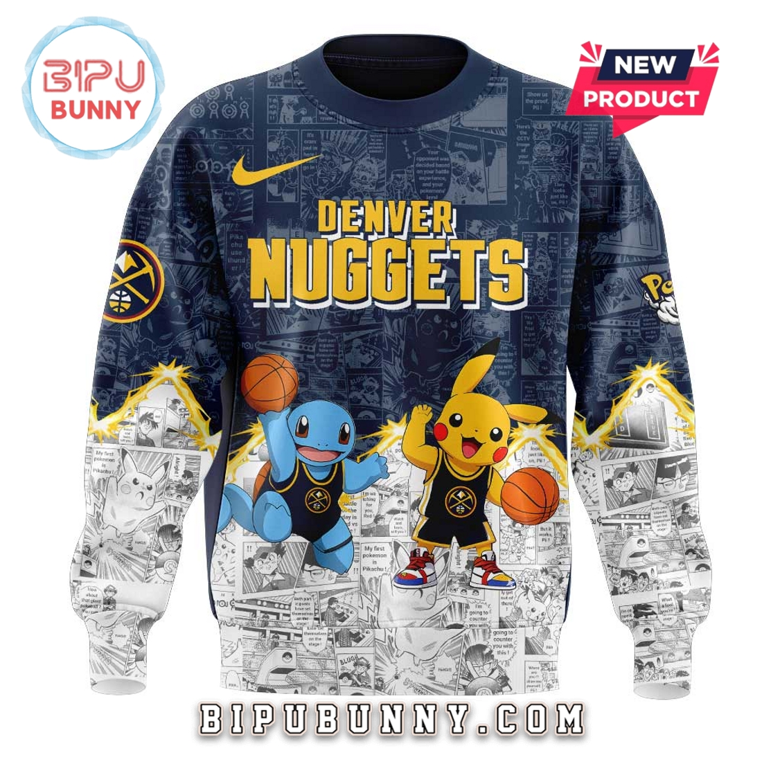 Denver Nuggets x Pokémon 2025 Hoodie Denver Nuggets x Pokémon 2025 Hoodie