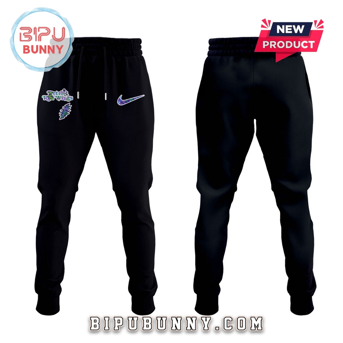 Detroit Red Wings 2025 Grateful Dead Night Hoodie And Pants Detroit Red Wings 2025 Grateful Dead Night Hoodie And Pants