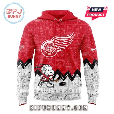Detroit Red Wings 2025 Peanuts Night Hoodie And Pants
