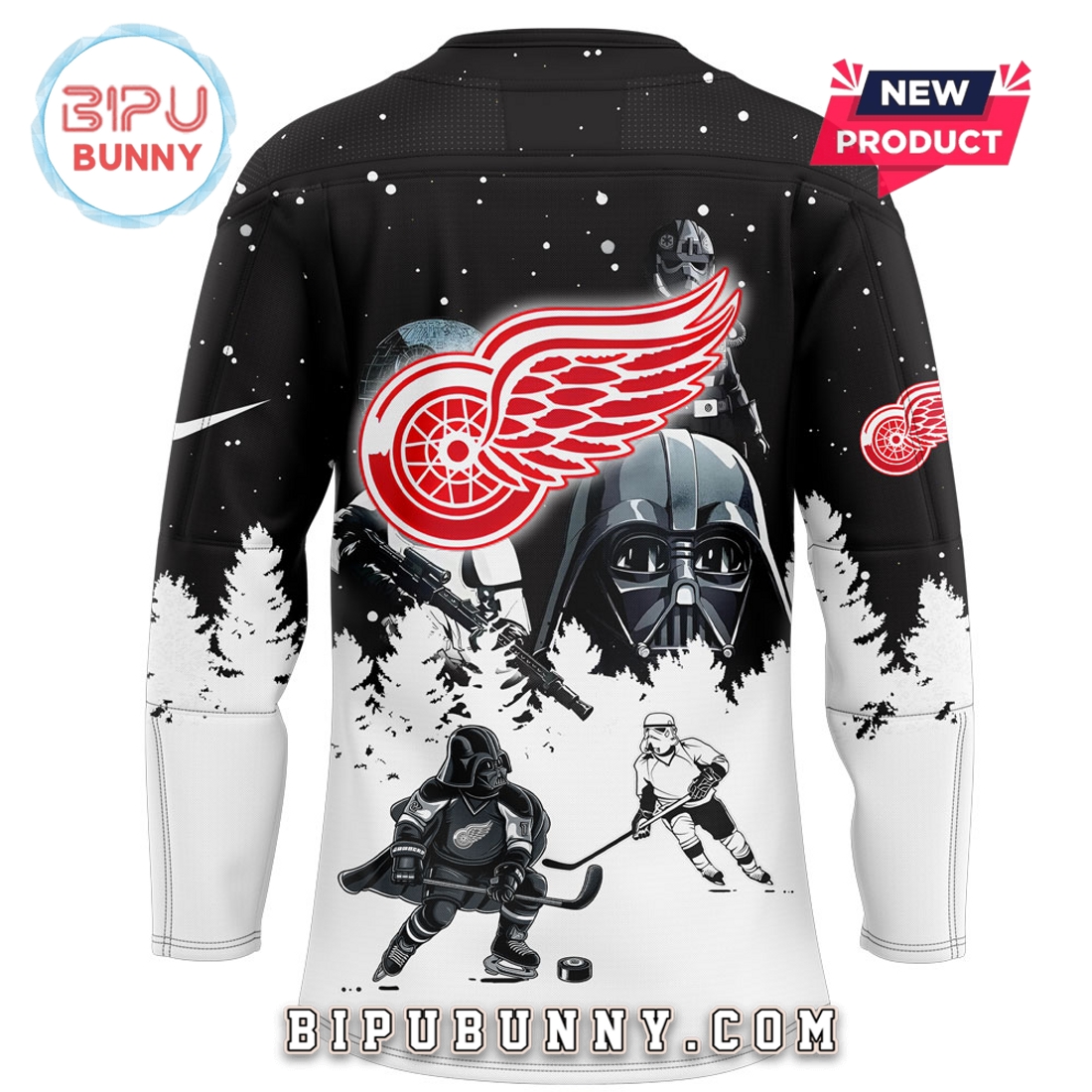 Detroit Red Wings 2025 Star Wars Hockey Jersey Detroit Red Wings 2025 Star Wars Hockey Jersey
