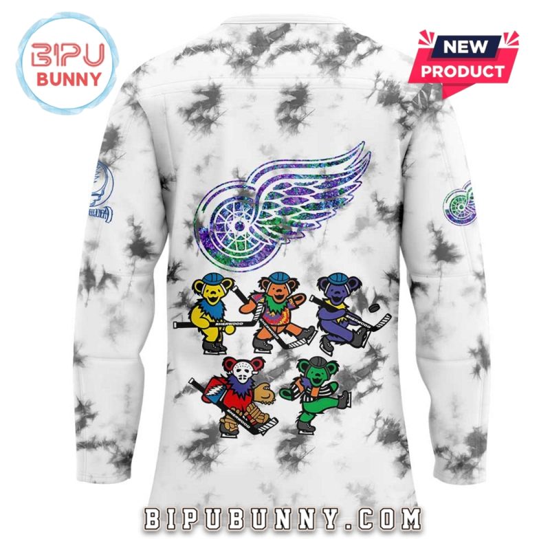 Detroit Red Wings Grateful Dead Night Hockey Jersey