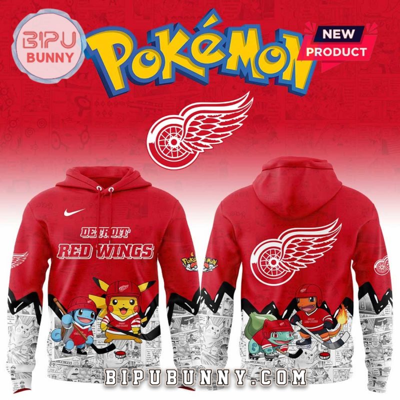 Detroit Red Wings x Pokémon Hoodie And Pants