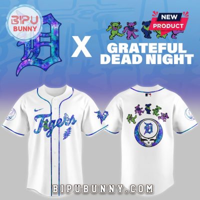 Detroit Tigers 2025 Grateful Dead Night Baseball Jersey