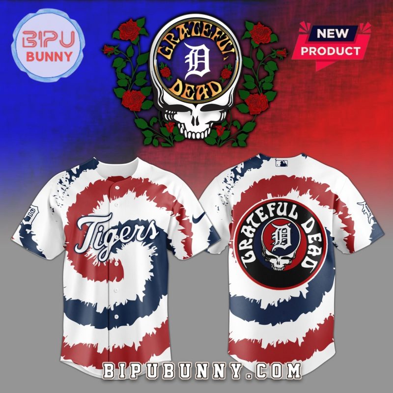 Detroit Tigers MLB x Grateful Dead Baseball Jersey