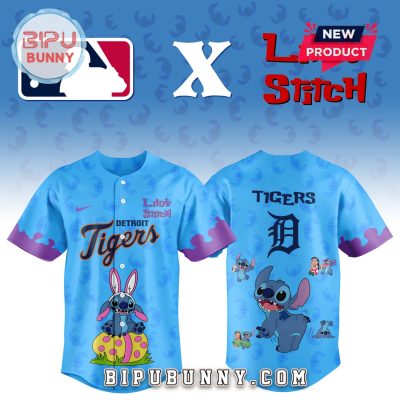 Detroit Tigers MLB x Lilo and Stitch Baseball Jersey