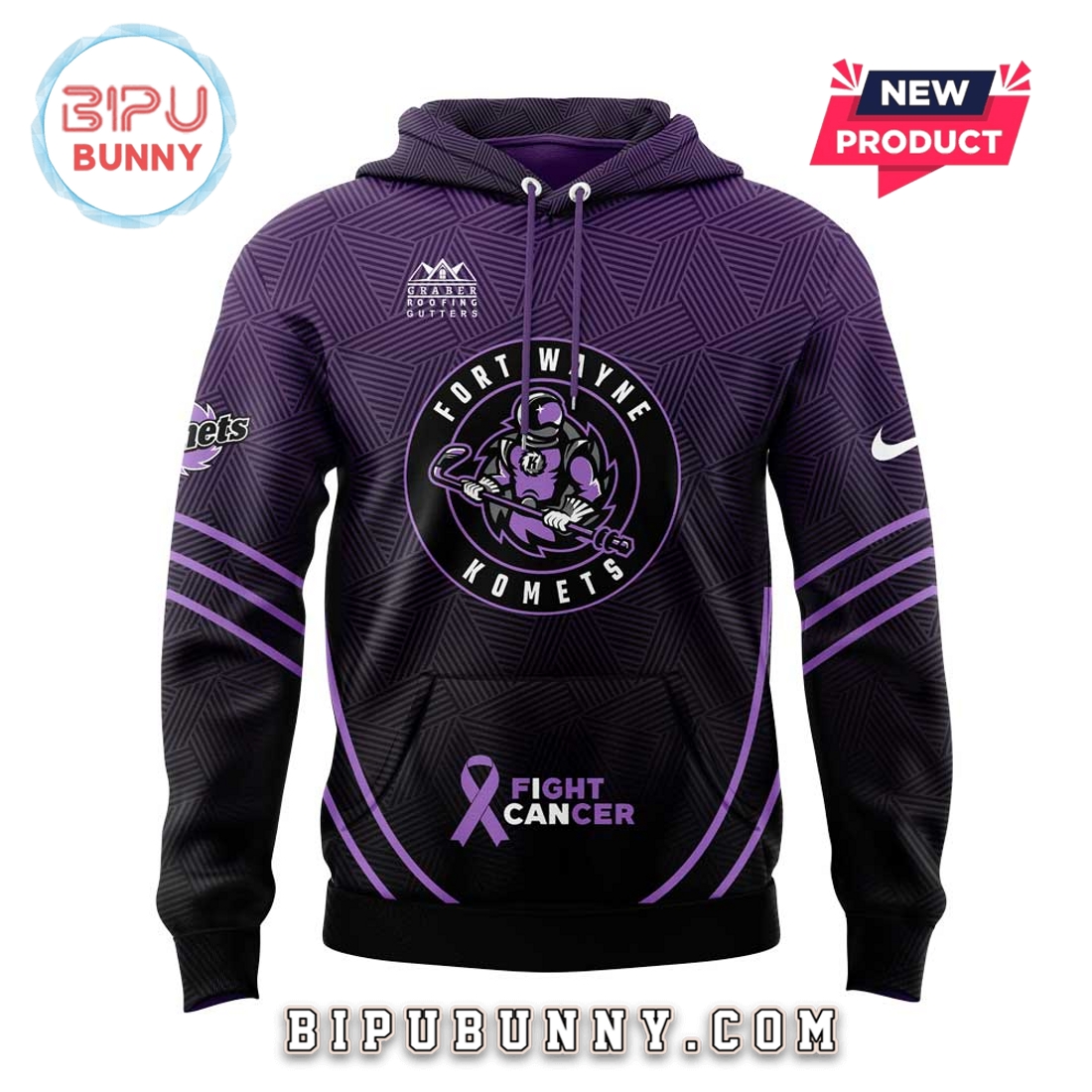 Fort Wayne Komets Fight Cancer Night Hoodie And Pants Fort Wayne Komets Fight Cancer Night Hoodie And Pants