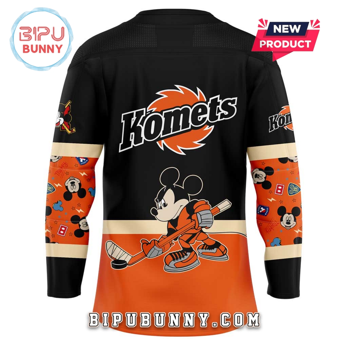 Fort Wayne Komets Mickey & Friends Hockey Jersey Fort Wayne Komets Mickey & Friends Hockey Jersey
