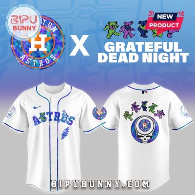 Houston Astros 2025 Grateful Dead Night Baseball Jersey
