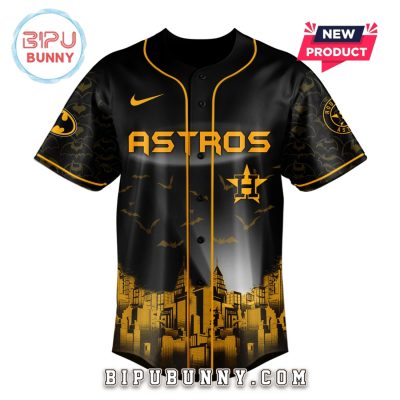 Houston Astros MLB x Batman Game Night Baseball Jersey