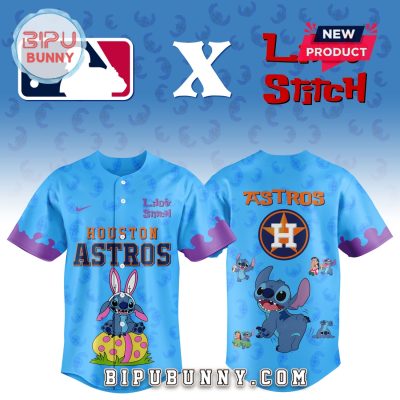 Houston Astros MLB x Lilo and Stitch Baseball Jersey