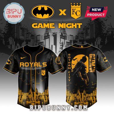 Kansas City Royals MLB x Batman Game Night Baseball Jersey