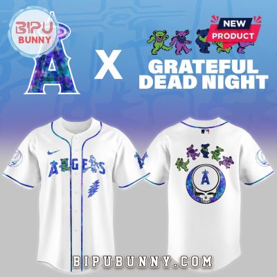 Los Angeles Angels 2025 Grateful Dead Night Baseball Jersey