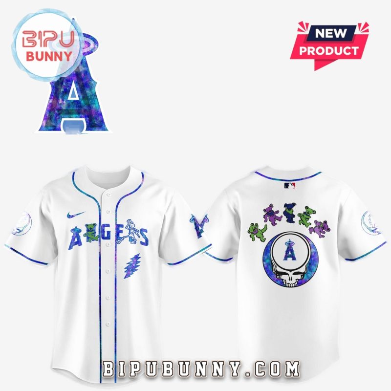 Los Angeles Angels 2025 Grateful Dead Night Baseball Jersey